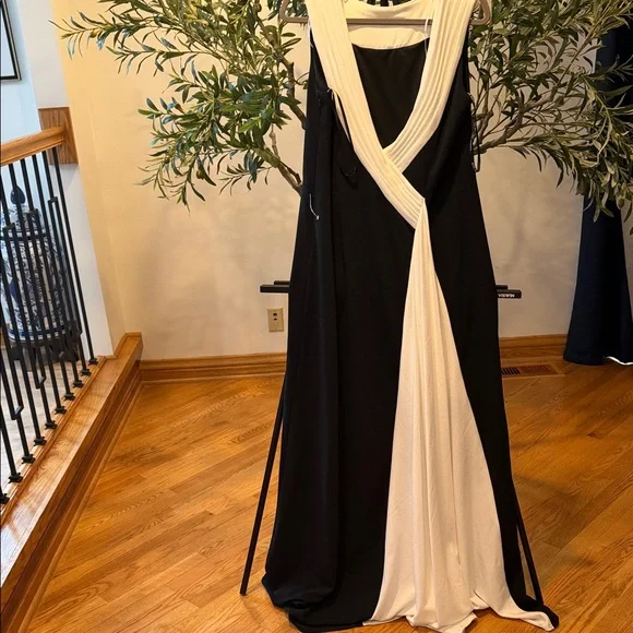 Tadashi Shoji Black and White Maxi Dress - Picture 2 of 3